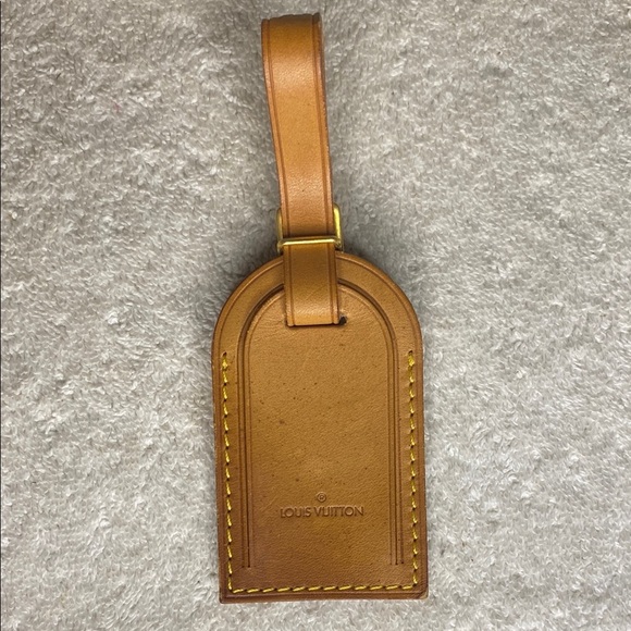 Vintage Louis Vuitton Luggage Tag in Vachetta Leather (06G) - Picture 1 of 6